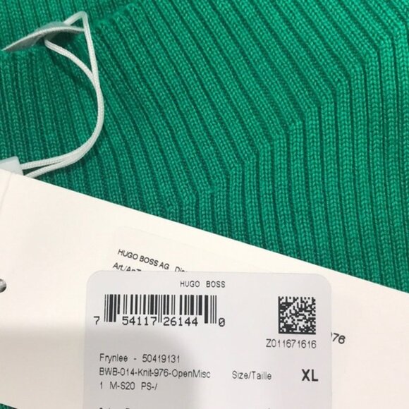 HUGO BOSS Frynlee Colorblock Ribbed Wool Sweater - Picture 4 of 6